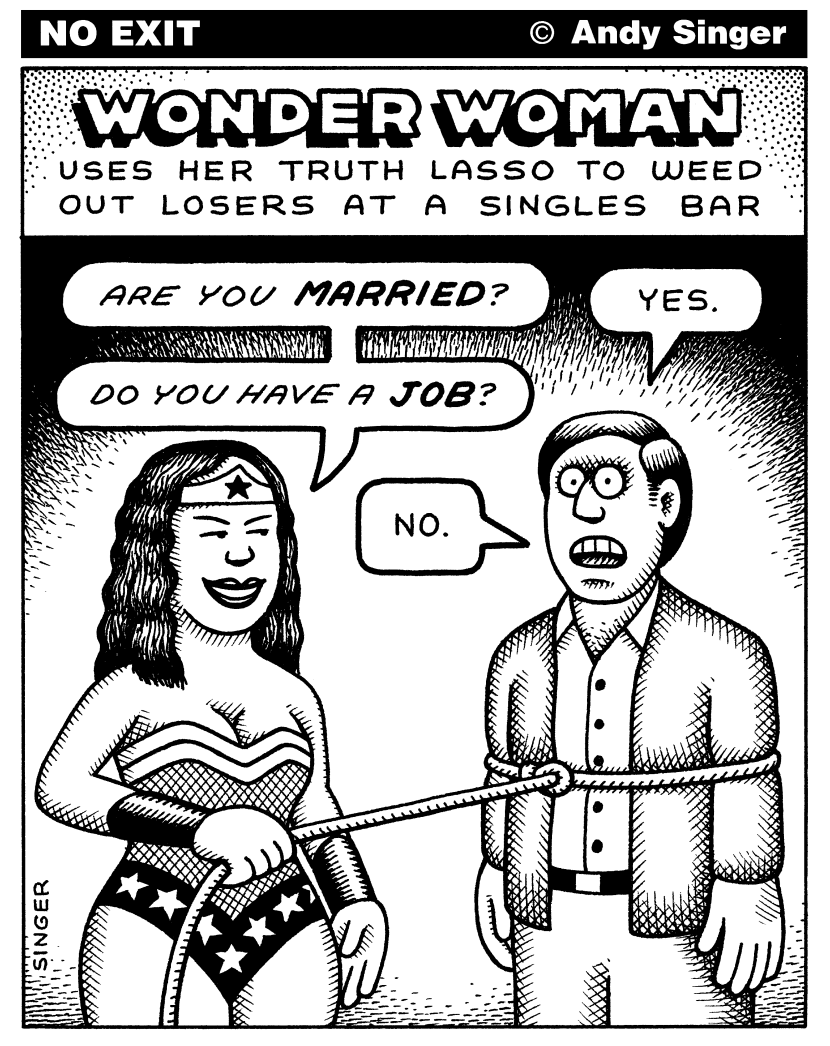 Wonder Woman in Singles Bar