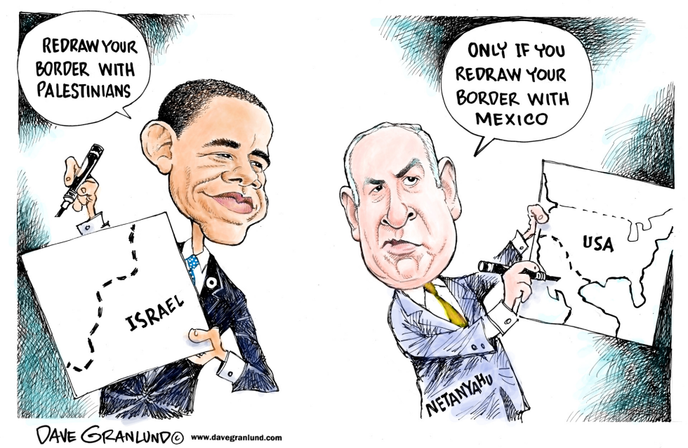 Obama and Israel border