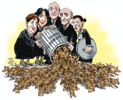 SUPREME COURT AND CALIFORNIA PRISONS  by Daryl Cagle