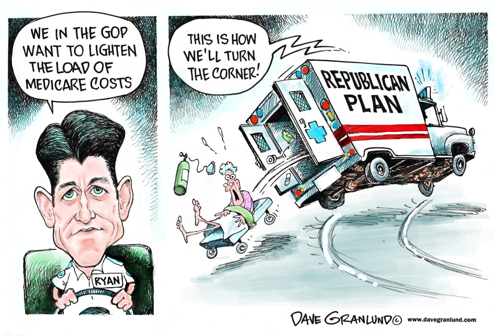  MEDICARE AND GOP PLAN by Dave Granlund