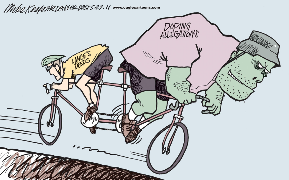  ARMSTRONG DOPING by Mike Keefe