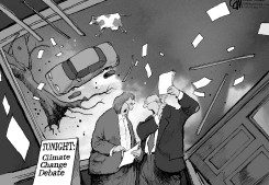 CLIMATE DEBATE by Cam Cardow