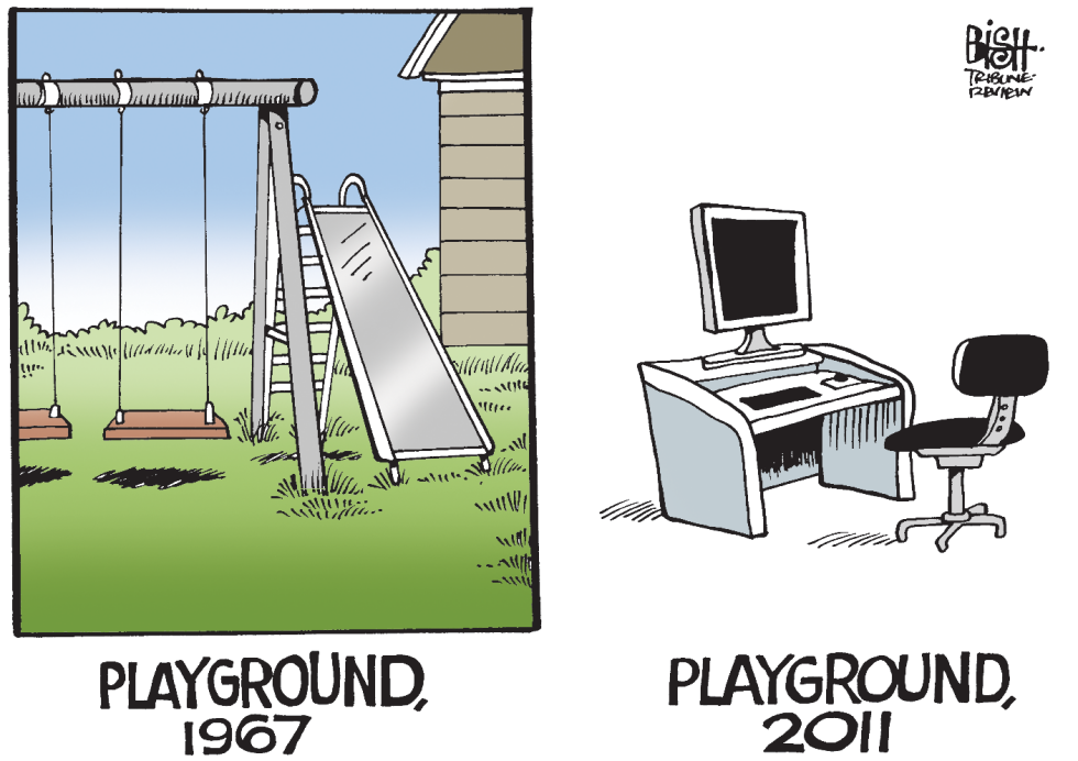 PLAYGROUNDS THEN AND NOW, COLOR