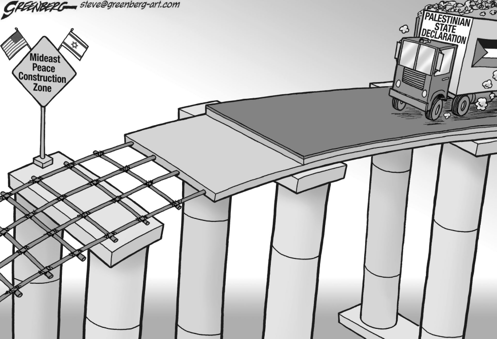 Palestinian declaration road bw