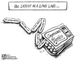 CONGRESSIONAL WEENIES by Adam Zyglis