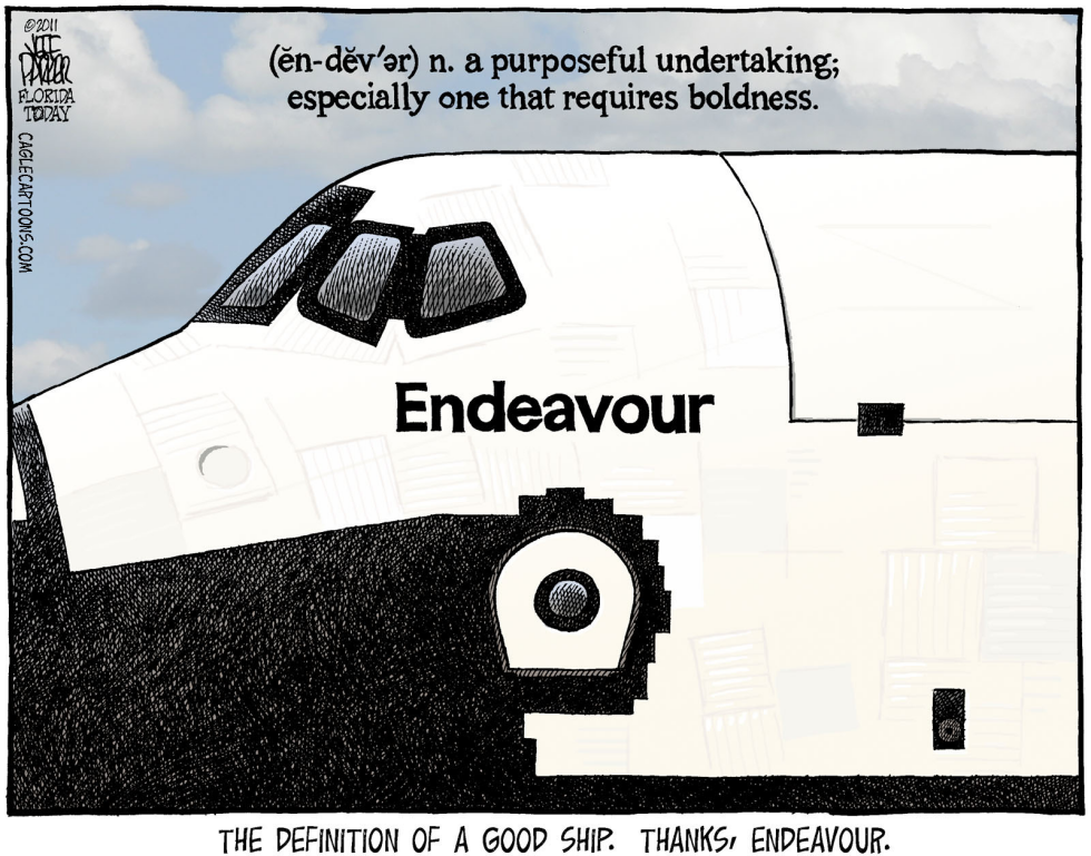Endeavour Space Shuttle Color