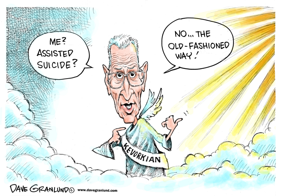  DR JACK KEVORKIAN DIES by Dave Granlund