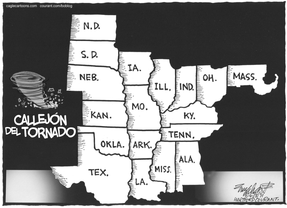  TORNADOS DE MASSACHUSETTS by Bob Englehart