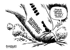ECONOMIC RECOVERY HITS A BUMP by Jimmy Margulies