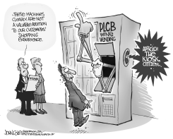 LOCAL PA  PLCB WINE VENDING MACHINES BW by John Cole