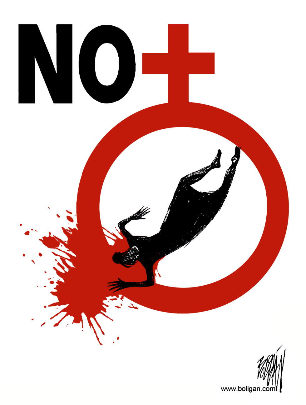  NO MORE FEMINICIDES by Angel Boligan