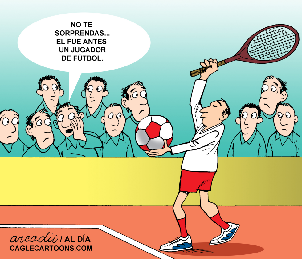 Un tenista futbolero