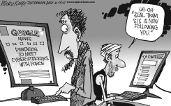 CYBER ATTACKS  by Mike Keefe
