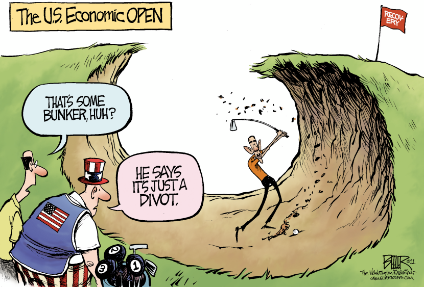 Golfing with Obama COLOR