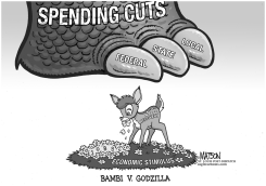 BAMBI V GODZILLA by R.J. Matson