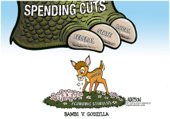 BAMBI V GODZILLA by R.J. Matson