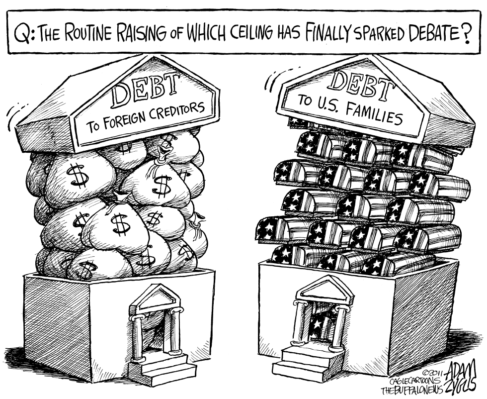  DEBT CEILINGS by Adam Zyglis