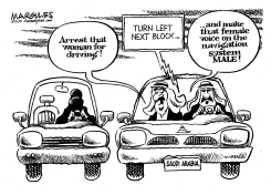 SAUDI BAN ON WOMEN DRIVING by Jimmy Margulies
