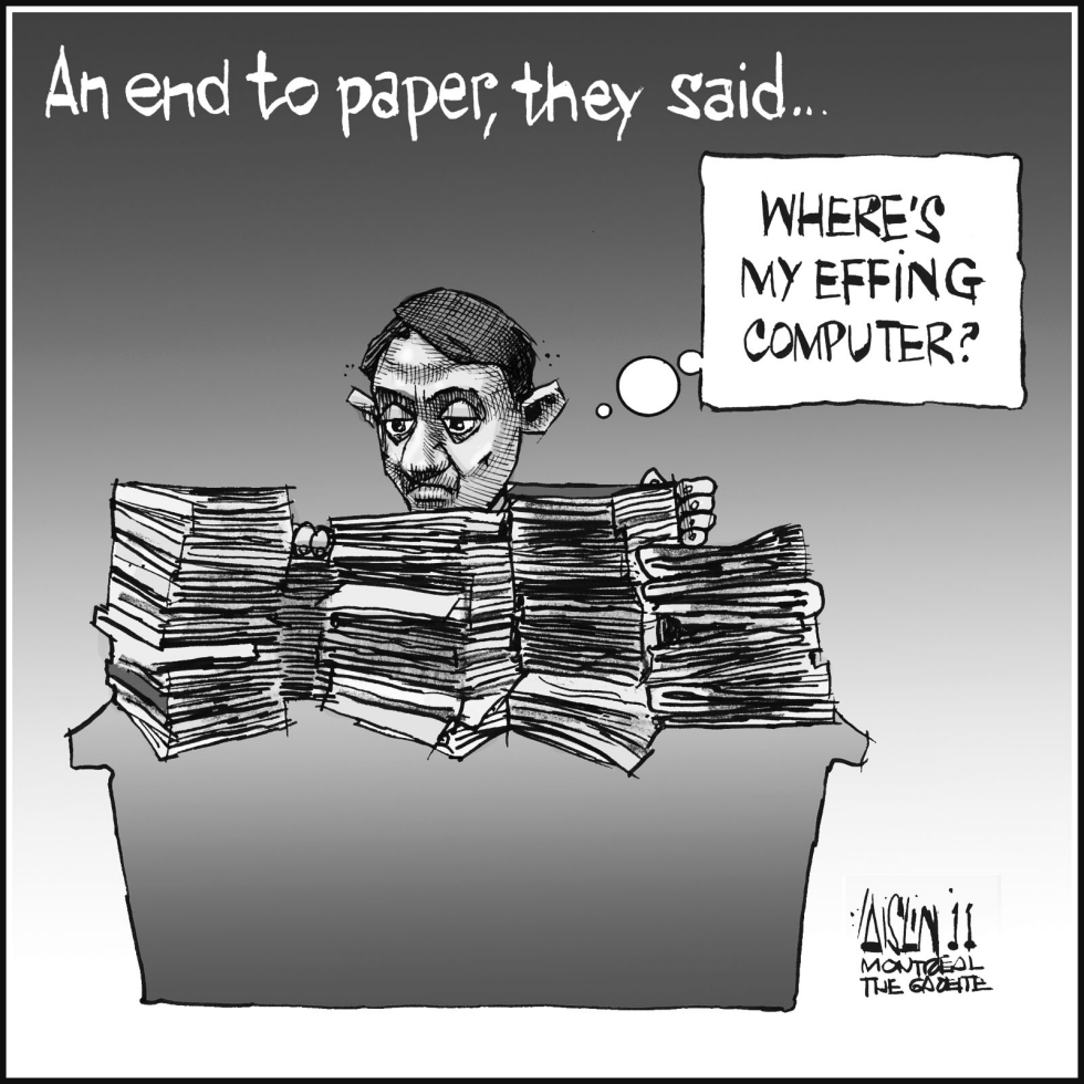 An end to paper…