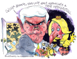 NEWT AND CALLISTA by Sandy Huffaker