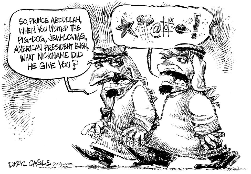  SAUDI PRINCE ABDULLAH by Daryl Cagle