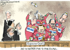 CORPORATE COURT by Pat Bagley