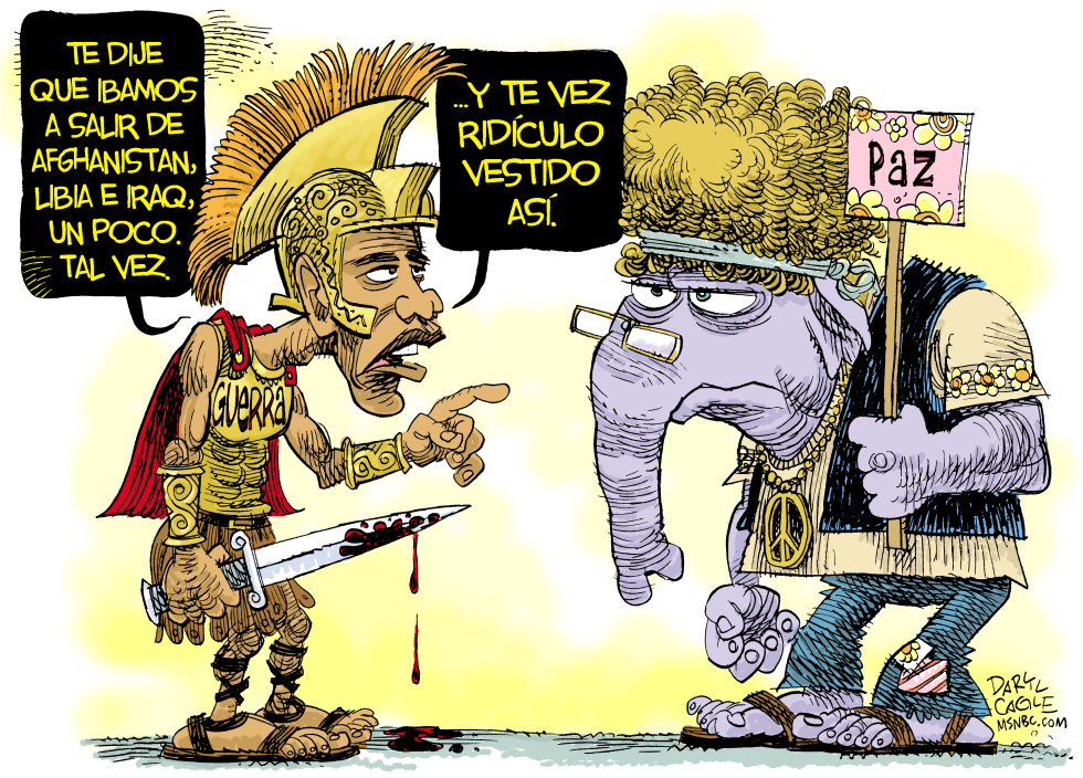  LA GUERRA Y LA PAZ  by Daryl Cagle