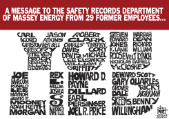MASSEY ENERGY FAKE RECORDS,  by Randy Bish