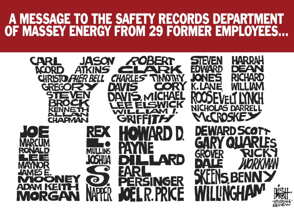 MASSEY ENERGY FAKE RECORDS, COLOR