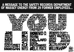 MASSEY ENERGY FAKE RECORDS, B/W by Randy Bish