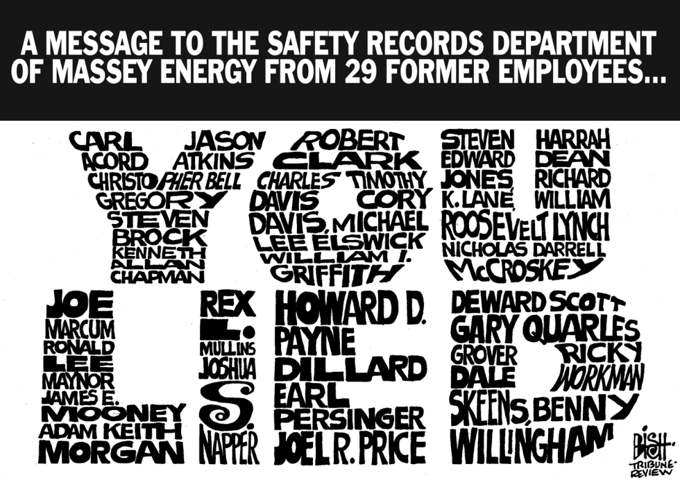 MASSEY ENERGY FAKE RECORDS, B/W
