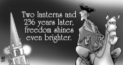FOURTH OF JULY, 2011, B/W by Randy Bish