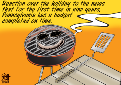 LOCAL, PA BUDGET ON TIME, by Randy Bish