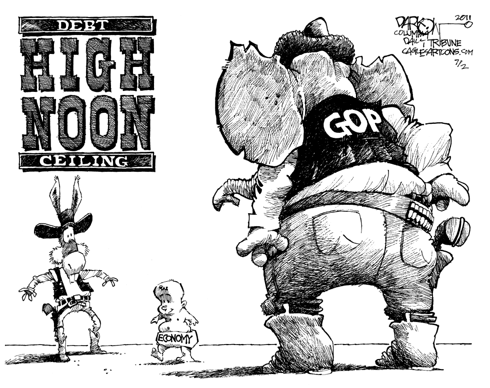  DEBT CEILING HIGH NOON by John Darkow