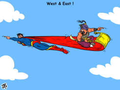 WEST EAST by Emad Hajjaj