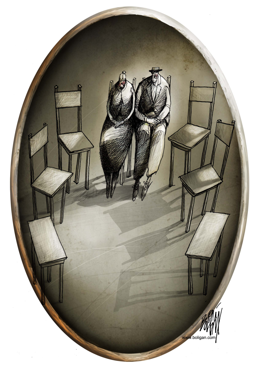 Retrato de familia de inmigrantes / COLOR