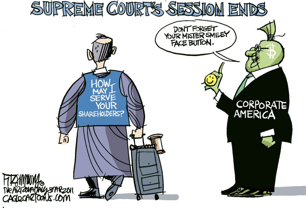  SUPREME COURT SESSION ENDS  by David Fitzsimmons