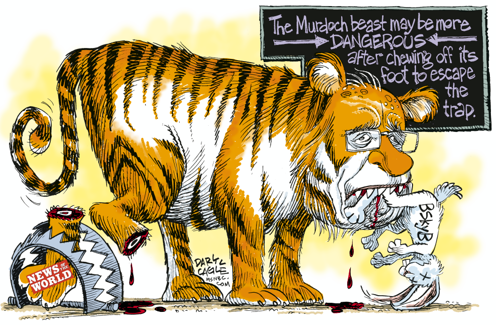  RUPERT MURDOCH BEAST  by Daryl Cagle