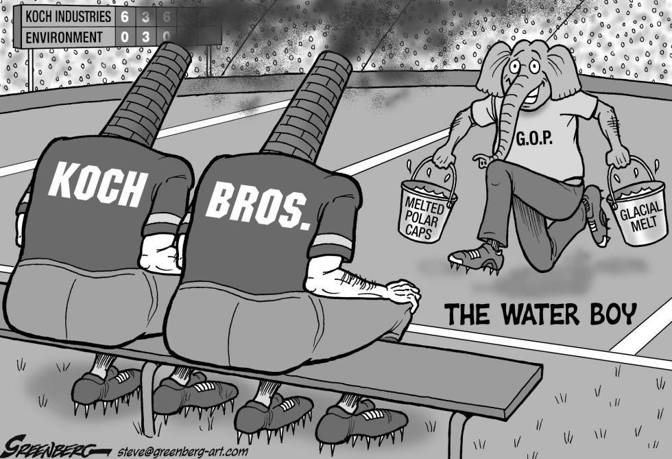 GOP water boy bw