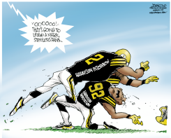 JAMES HARRISON DIRTY HIT  by John Cole