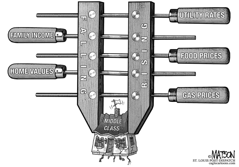  MIDDLE CLASS SQUEEZE by RJ Matson