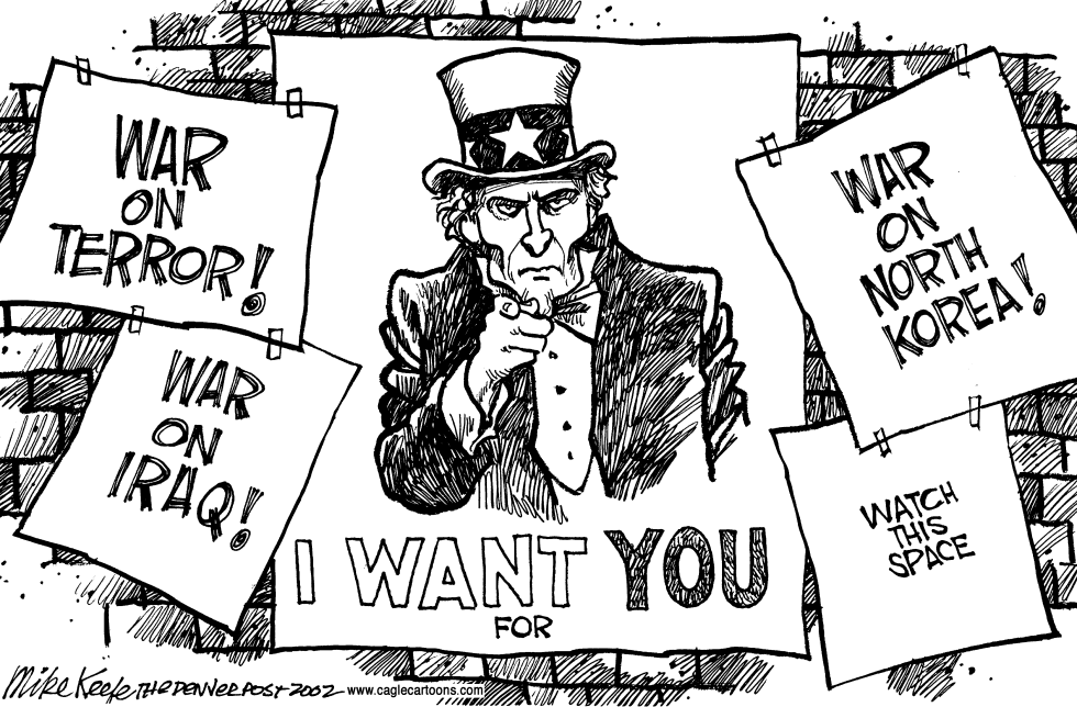  I WANT YOU by Mike Keefe