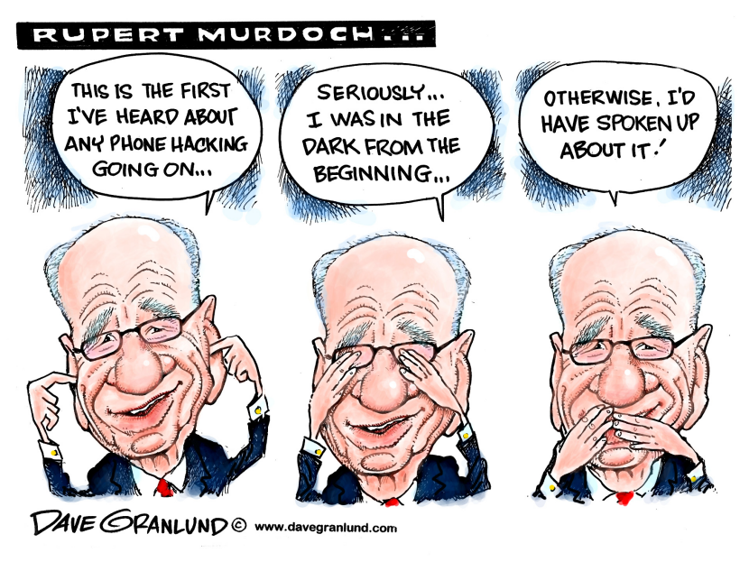 Rupert Murdoch blame game