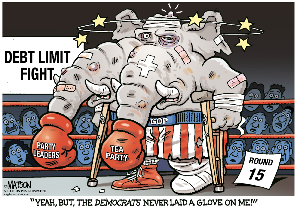 Debt Limit Fight-COLOR