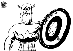 THE END OF CAPTAIN AMERICA, B/W by Randy Bish