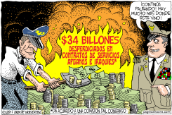 DESPERDICIO EN CONTRATOS DE GUERRA /  by Monte Wolverton