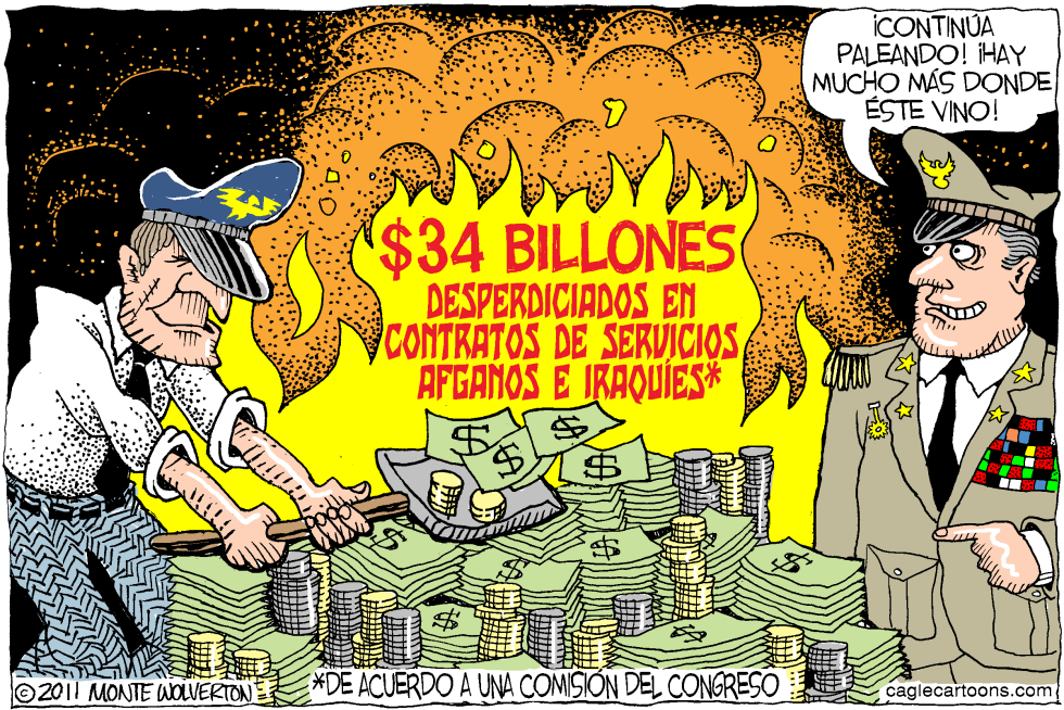 Desperdicio en Contratos de Guerra / COLOR