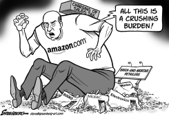 AMAZON SALES TAX NATIONAL BW by Steve Greenberg