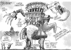 TRAVESTY OF A SHAM OF A MOCKERY by Pat Bagley