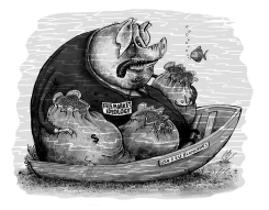 CAPITALIST PIG by Brian Adcock